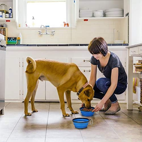 Kytely - Cuencos Plegables Grandes Para Perros, Paquete De 2