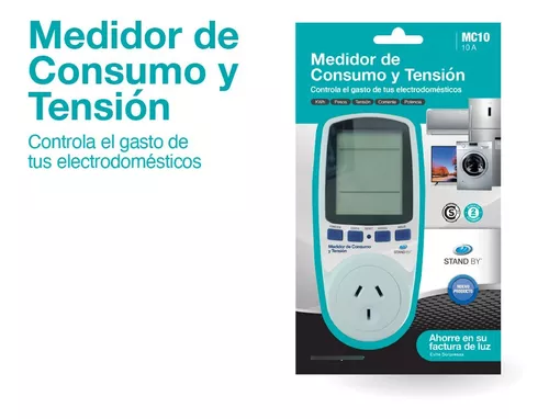 Medidor De Consumo Electrico Y Tension Monofasico Enchufe