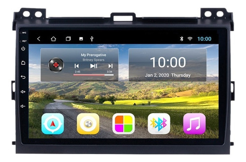 Autoestéreo 2+32g Carplay Cámara Para Toyota Prado 2004-2009