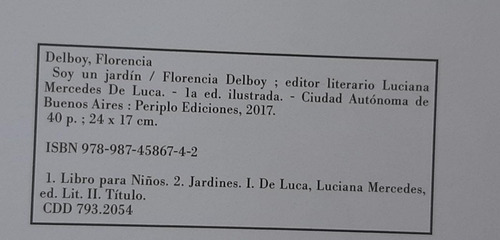 Imagen 6 de 7 de Soy Un Jardín Florencia Delboy Periplo