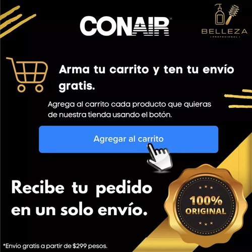 Secadora Cabello Profesional Conair Infinitipro Smoothwrap