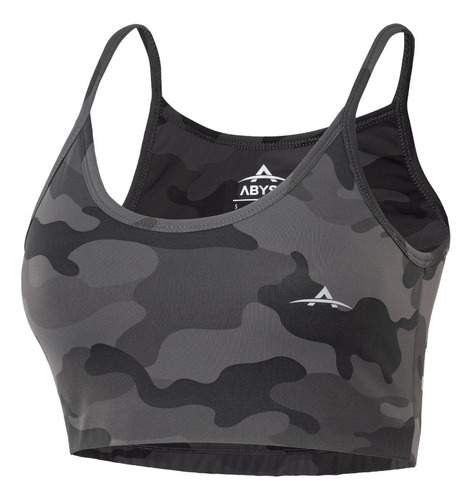 Top Deportivo Abyss Mujer Suplex  Push Up Camuflado Gym 