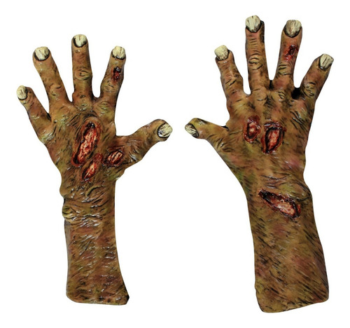 Manos De Zombie Largas Disfraz Halloween Terror