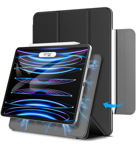 Funda Magnetica Para iPad Pro Todo Modelo Air Lapiz Carga