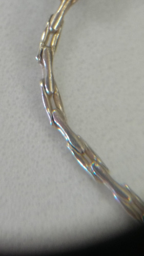 Imagen 6 de 10 de Pulsera Dama Plata .925, Tejido Fino Usada, Buena Condición