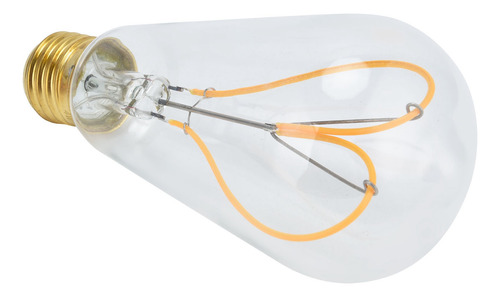 Bombilla De Filamento Led En Forma De Corazón, Cristal Trans