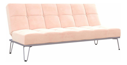 Novogratz Elle, Sofá Cama Y Sofá Convertible Futón, Rosa