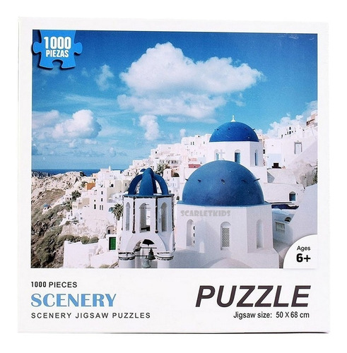 Imagen 1 de 7 de Puzzle Rompecabezas 1000 Piezas Cielo Paisaje Jigsaw Scarlet