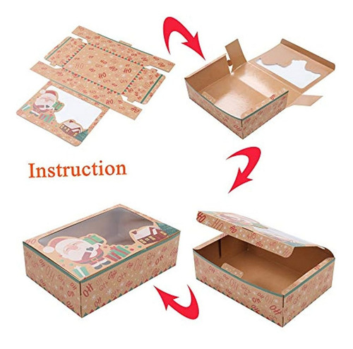 Imagen 5 de 7 de 15 Cajas De Regalo De Galletas De Navidad
