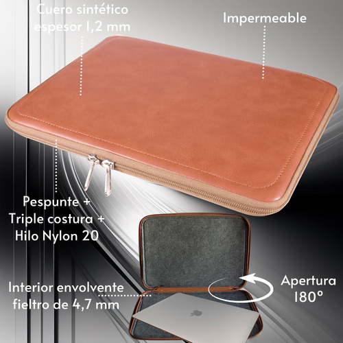 Funda Para Samsung Galaxy Book4 Edge 15.6. *rock*. A Medida Marrón