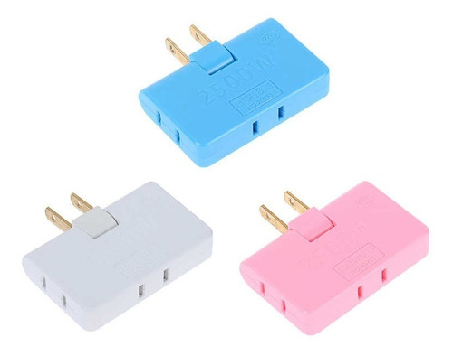 Adaptador Enchufe 3 Pliegues Giratorio