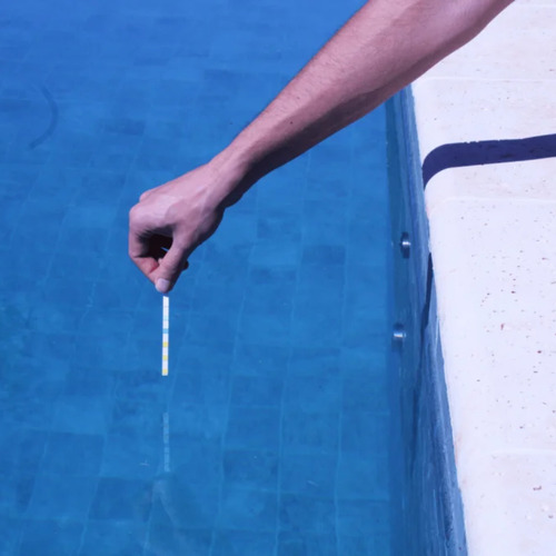 Kit Elevador Dureza Cálcica E Fita Teste 25 Tiras Pooltest