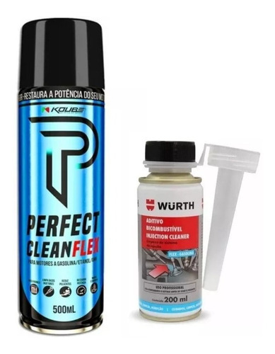 Injection Cleaner 200ml Wurth +  Koube Perfect Clean Flex