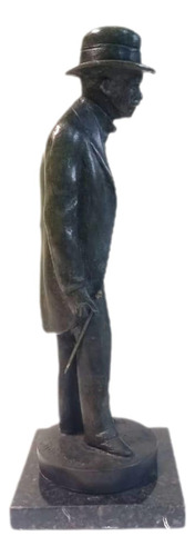 Rodolfo Bernardelli, Rui Barbosa , Bronze,33x10x10cm B8 Verde-escuro (Usado)