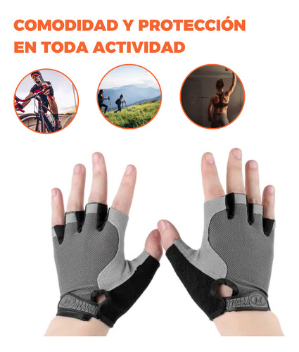 Guantes Ciclismo Medio Dedo Deportivo Senderismo Crossfit