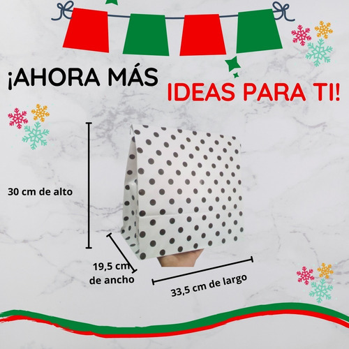 Imagen 5 de 5 de Bolsas De Regalo Grandes Navidad