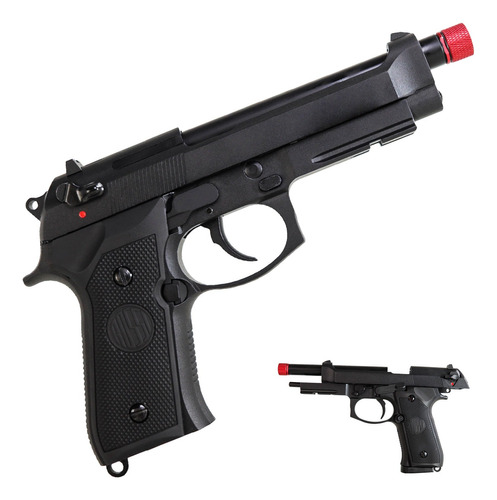 Pistola Airsoft Rossi M92 Full Metal Gbb Blow Back Rajada 