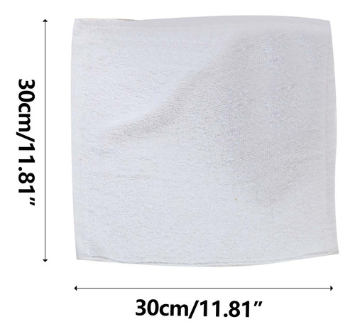Toalla De Mano Blanca De Algodón X, Pequeña, Desechable, 100
