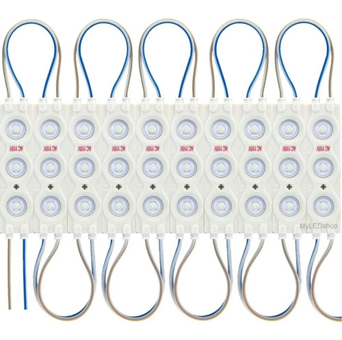 Modulo 3 Led 110v Ac 1.5w 3030 Lupa Blanco 6500k Potencia