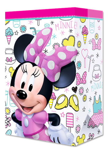 Pack 20 Bolsitas Para Dulces Bond Fiesta Minnie Mouse Min0m1