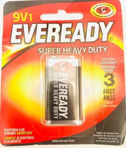 Pila Eveready 9v