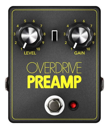 Preamplificador De Overdrive De Pedales Jhs, Negro (op)