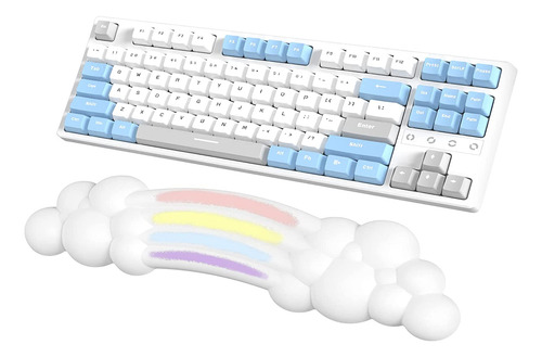 Reposamuñecas Forma De Nube Teclado De Mano Y Soporte ...