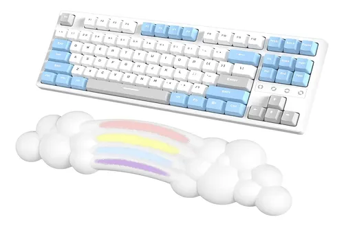 Reposamuñecas Forma De Nube Teclado De Mano Y Soporte ...