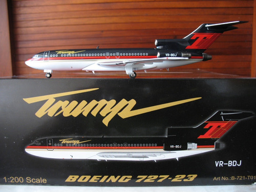 Avion Boeing 727-100 De Trump Matrícula Vp-bdj Escala 1:200