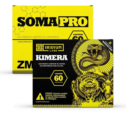 Kit Kimera Thermo + Soma Pro Zma C/60 Comprimidos Sabor Sem sabor