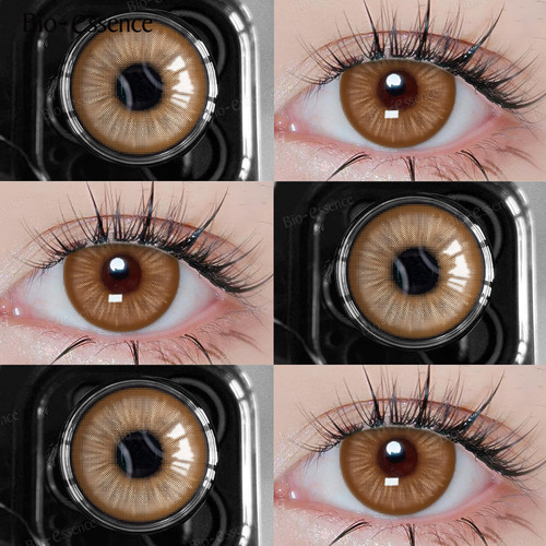 Lentes De Contacto Cafe Miel Intenso Pupilentes Cosplay