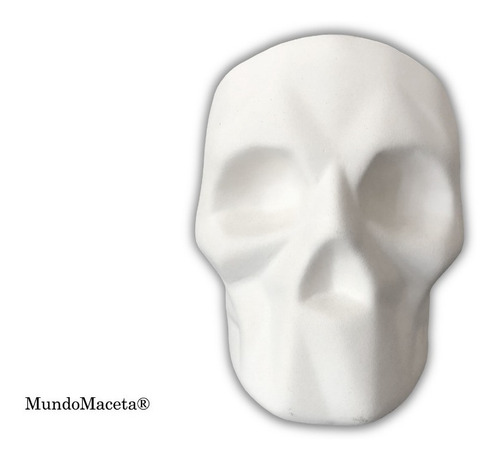 Imagen 2 de 5 de 3 Macetas Cráneo Semi Geométrico Calaca Calavera Para Pintar