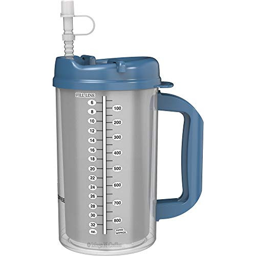 32 Oz Doble Mug Hospital Amurallado Con Paja - Perla Nwn4d