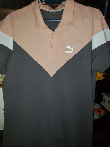 Remera Puma Manga Corta Original Nueva Talle L Combinada