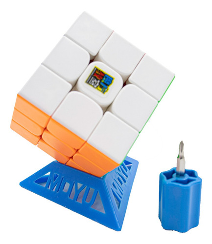 Cubo mágico magnético profesional Moyu RS3m, sin adhesivo, marco de colores