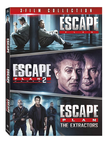 Dvd Escape Plan / Escape Imposible / Incluye 3 Films