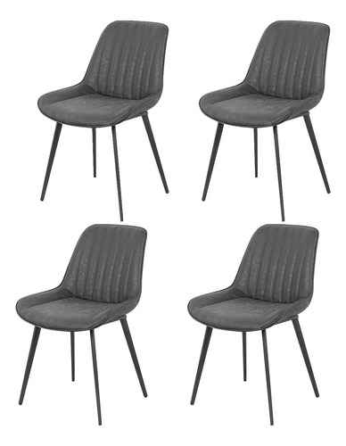 Set De 4 Sillas Tapizada Para Comedor Moderno Nala 