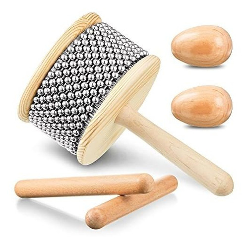 Cabasa - Juego De 5 Instrumentos Musicales De Percusión De M