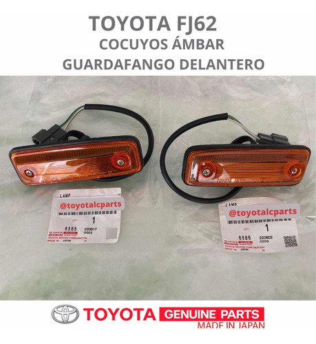 Cocuyos Ámbar Guardafango Delantero Samurai Fj62 Toyota Orig