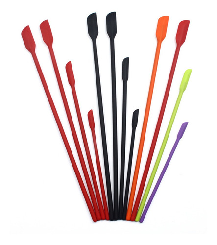 Imagen 3 de 8 de Mini Espátula De Silicona Paquete De 4 Espátula Pequeña Para