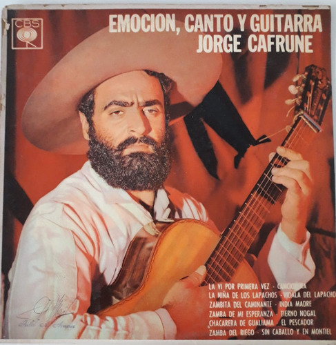 Jorge Cafrune - Emoción Canto Y Guitarra  - Vinilo Arg (d)