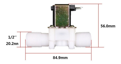 30x Válvula Solenoide 12v Cc 1/2 (20mm) Arduino Pic Água 1/2