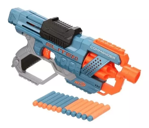 Nerf Elite 2.0 Commander Com Tambor Giratório Para 6 Dardos