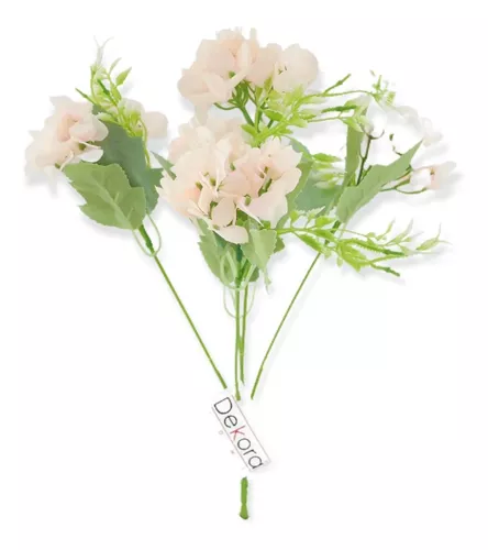 Flores Artificiales / Flores de Hortensias Artificiales / Colores Verde  Oliva y Crema / Flores de Primavera / Flores de Invierno -  México