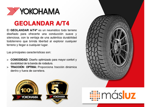 Par Llantas Geolandar A/t4 Yokohama Lt275/55r20 120/117s