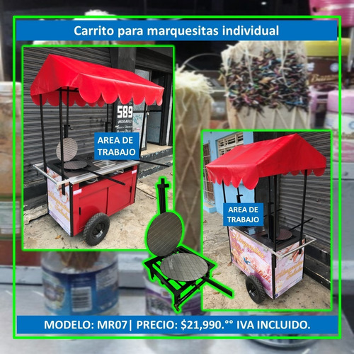 Carrito Para Marquesitas Individual | Comal Para Marquesitas