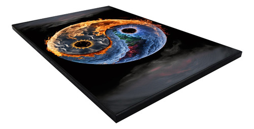 Cuadro De Yin Yang Fuego Y Hielo Num 4 Ch