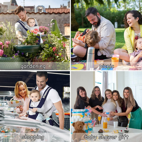 Portabebés Multifuncional 9 En 1 Huifen - -azul-portabebés M