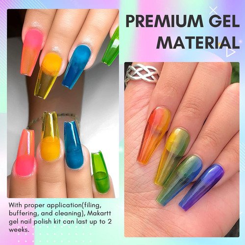 Esmalte De Uñas De Gel De Gel Makartt Kit De Esmalte De Uñas