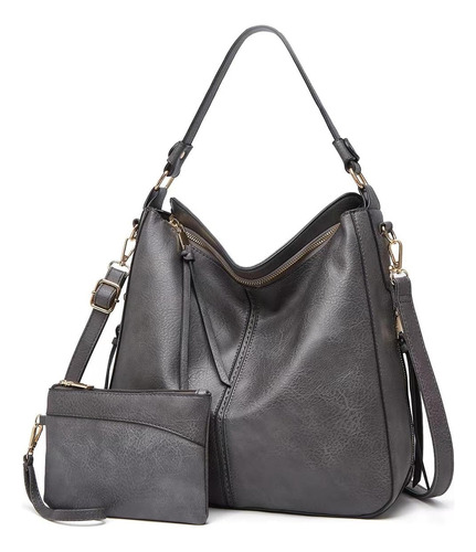 Bolso De Piel Para Mujer, Bandolera Vintage Hobo Tote.